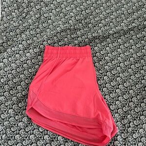Athleta Mesh Race Run 4”  Pink Shorts